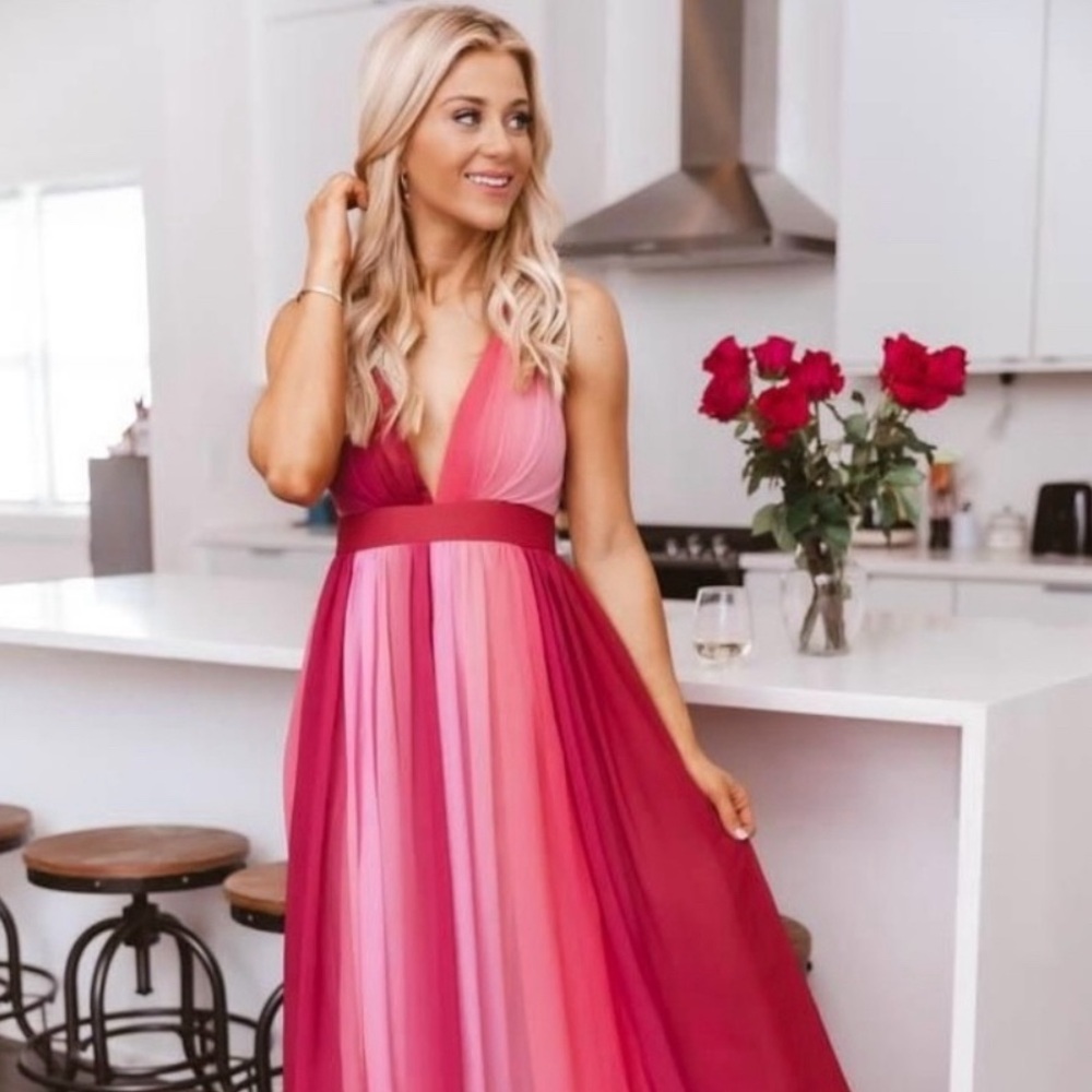 Never worn pink lily maxi dress